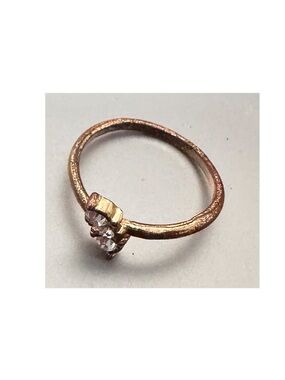 Rose Gold Crystal Accent Women's Ring